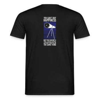 Astronomie - Vous ne pouvez pas acheter le bonheur - T-shirt homme - noir - Dos - AI Model Male 178 light (178cm)