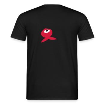 Goldfish - Men's T-Shirt - black - Back - AI Model Male 178 light (178cm)