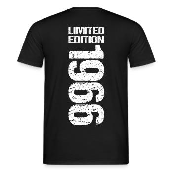 60. Geburtstag Limited Edition 1966 Jahrgang 1966 - Männer T-Shirt - Schwarz - Hinten - AI Model Male 178 light (178cm)