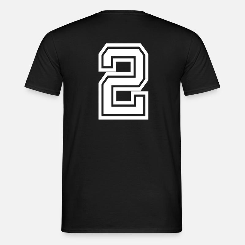 2 - Männer T-Shirt - Schwarz