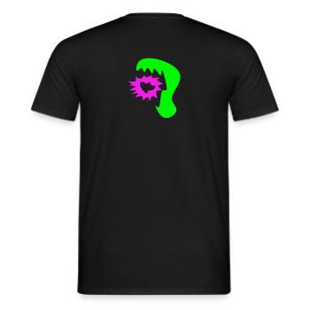 Abstraktes Monster - Männer T-Shirt - Schwarz - Hinten - AI Model Male 178 light (178cm)