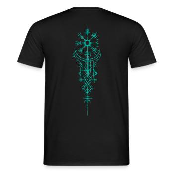 Symbole viking - T-shirt homme - noir - Dos - AI Model Male 178 light (178cm)