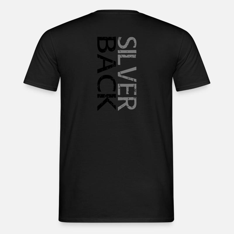 SILVERBACK (Two-line) - Men’s T-shirt - black