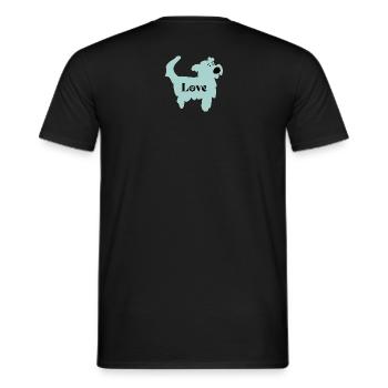 dog - Männer T-Shirt - Schwarz - Hinten - AI Model Male 178 light (178cm)