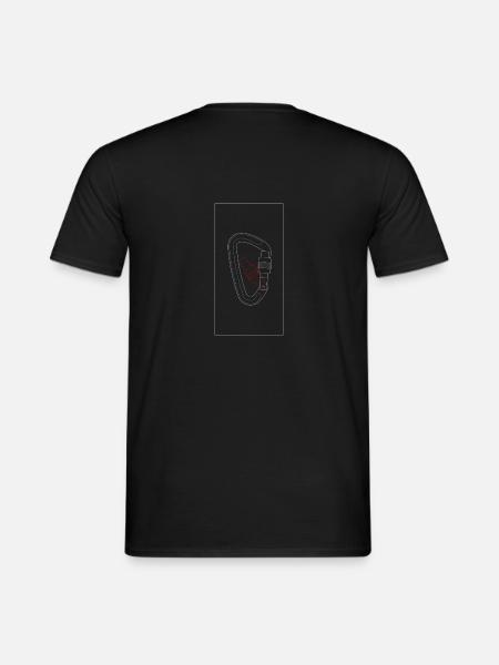Karabiner - Männer T-Shirt - Schwarz