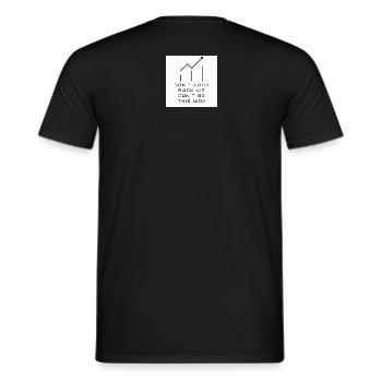 Ne regardez pas en arrière - T-shirt homme - noir - Dos - AI Model Male 178 light (178cm)