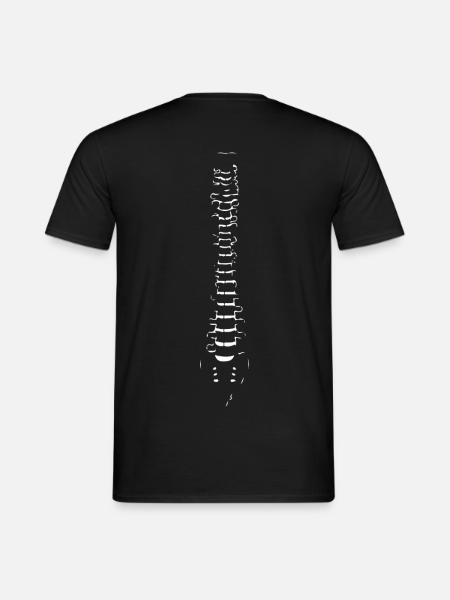 Spine body gift idea white - Men's T-Shirt - black