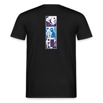 TENNIS WORLD – Tennis-KI generiert - Männer T-Shirt - Schwarz - Hinten - AI Model Male 178 light (178cm)