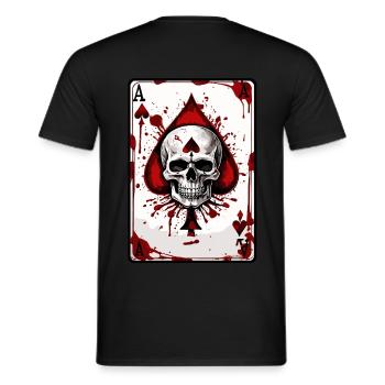 AS - T-shirt homme - noir - Dos - AI Model Male 178 light (178cm)