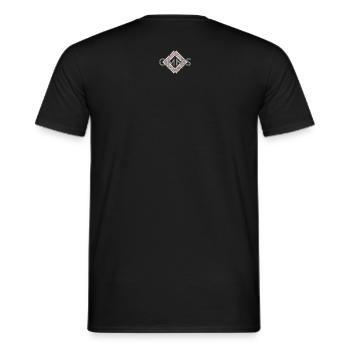 Omnis Diamond Sport Logo - Men's T-Shirt - black - Back - AI Model Male 178 light (178cm)