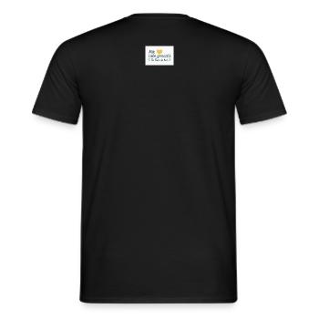 For animals in need - Men's T-Shirt - black - Back - AI Model Male 178 light (178cm)
