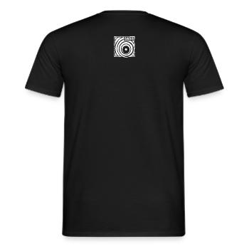 Kreis Bass Logo - Männer T-Shirt - Schwarz - Hinten - AI Model Male 178 light (178cm)