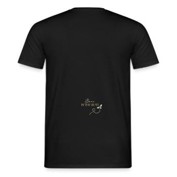 Bees in the Butt / Hummeln im Hintern Hoody - Männer T-Shirt - Schwarz - Hinten - AI Model Male 178 light (178cm)