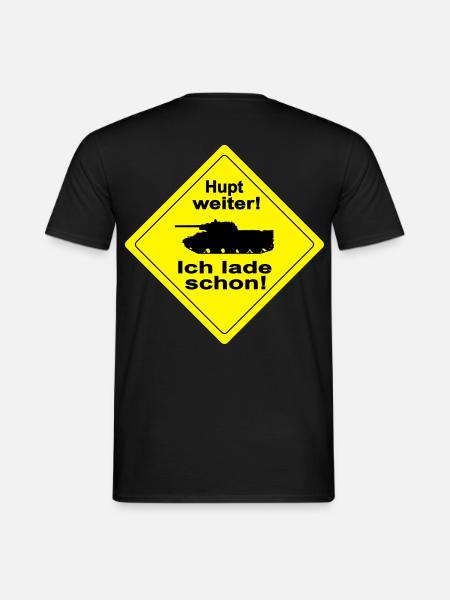 HUPT WEITER - Männer T-Shirt - Schwarz