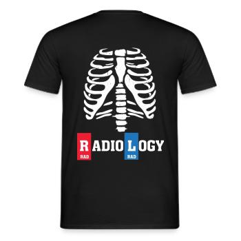 Radiologie Radiologe Geschenk - Männer T-Shirt - Schwarz - Hinten - AI Model Male 178 light (178cm)