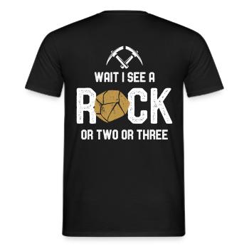 Géologie Pierre de Géologie Cadeau - T-shirt homme - noir - Dos - AI Model Male 178 light (178cm)