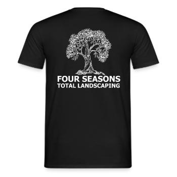 Aménagement paysager total quatre saisons - T-shirt homme - noir - Dos - AI Model Male 178 light (178cm)