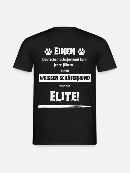 Einen deutschen Schäferhund kann jeder führen... - Männer T-Shirt - Schwarz