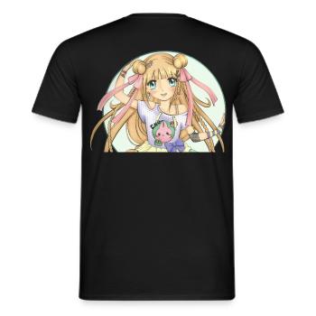 Manga - Men's T-Shirt - black - Back - AI Model Male 178 light (178cm)