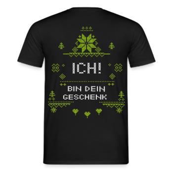 Weihnachten Christmas - Männer T-Shirt - Schwarz - Hinten - AI Model Male 178 light (178cm)