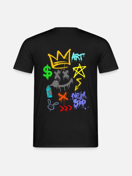 graffeur - art mural - urban spray - T-shirt homme - noir