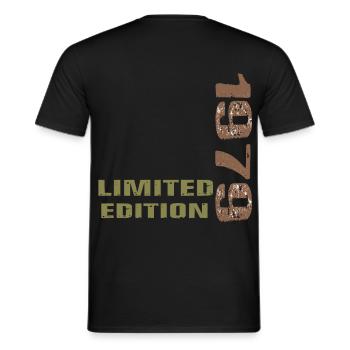 Millésime 1979 Édition Limitée Cadeau - T-shirt homme - noir - Dos - AI Model Male 178 light (178cm)
