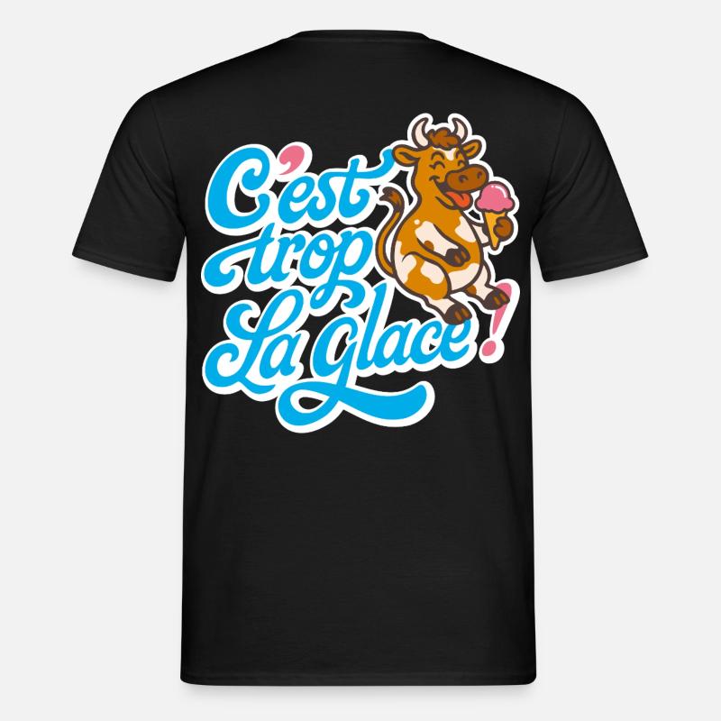 C'est trop la glace ! - T-shirt homme - noir
