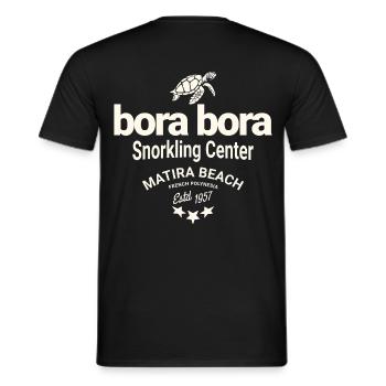 Bora Bora plongée sous marine - T-shirt homme - noir - Dos - AI Model Male 178 light (178cm)