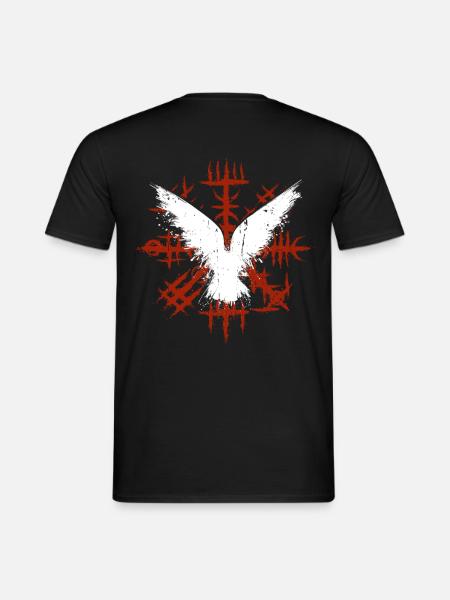 Wikinger Vegvisir mit Odins Raben - Männer T-Shirt - Schwarz