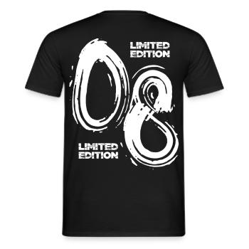 Spiral of Contrasts Limited Edition 2008 - Men's T-Shirt - black - Back - AI Model Male 178 light (178cm)