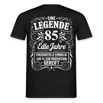 Eine Legende Edle 85 Jahre 85. Geburtstag Geschenk - Männer T-Shirt - Schwarz - Hinten - AI Model Male 178 light (178cm)