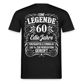 Une légende noble 60 ans 60e anniversaire cadeau - T-shirt homme - noir - Dos - AI Model Male 178 light (178cm)