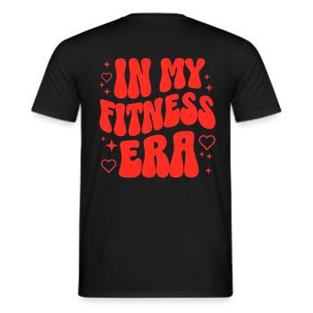 Fitness Girl Gym Motivation Sport Workout - Männer T-Shirt - Schwarz - Hinten - AI Model Male 178 light (178cm)