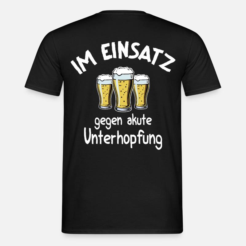Underhopping Insert – Serveuse Bartender Bière - T-shirt homme - noir