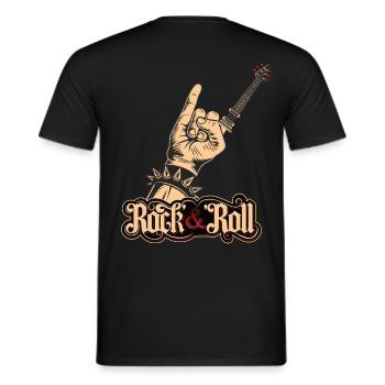 Musician Guitar Guitar Rock & Roll Rocker Gift - Men's T-Shirt - black - Back - AI Model Male 178 light (178cm)