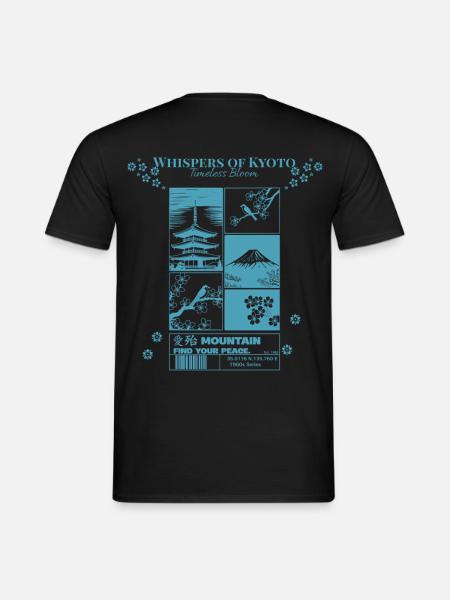 Kyoto Blütenzeit Zeitlose Blüte - Männer T-Shirt - Schwarz