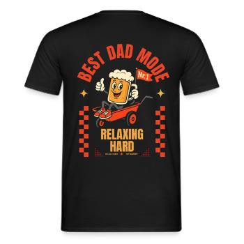 Cadeau de chariot à bière pour la fête des pères Meilleure mode papa - T-shirt homme - noir - Dos - AI Model Male 178 light (178cm)