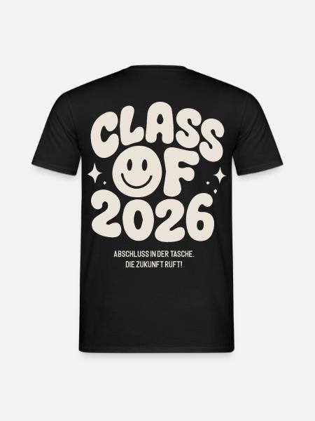 Abschluss 2026 - die Zukunft ruft! - Männer T-Shirt - Schwarz
