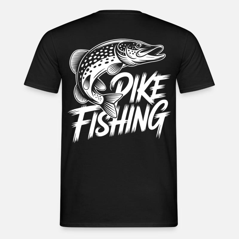 Springender Hecht - Männer T-Shirt - Schwarz
