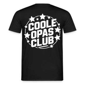 Cool Grandpa Club - Men's T-Shirt - black - Back - AI Model Male 178 light (178cm)