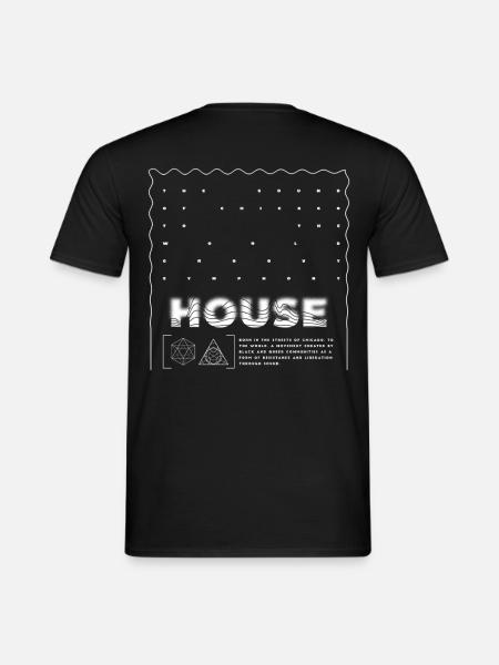 House Origins Chicago House Rave-Band EDM - Männer T-Shirt - Schwarz