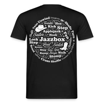 Line Dance Fan - Men's T-Shirt - black - Back - AI Model Male 178 light (178cm)