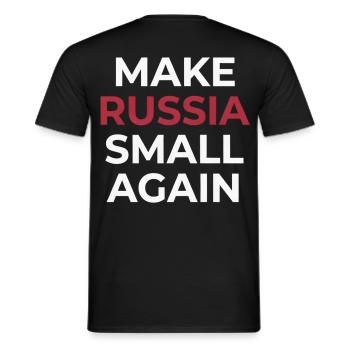 Macht Russland wieder klein - Männer T-Shirt - Schwarz - Hinten - AI Model Male 178 light (178cm)
