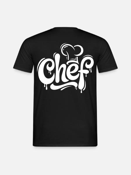 Graffiti Chef Schrift - Männer T-Shirt - Schwarz