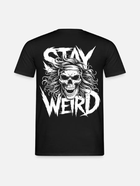 Stay Weird Vibes - Männer T-Shirt - Schwarz