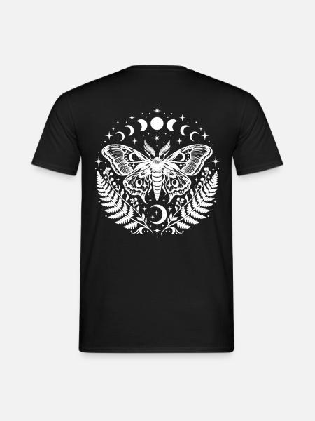 Mondschmetterling - Männer T-Shirt - Schwarz