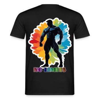 No Limits - Men's T-Shirt - black - Back - AI Model Male 178 light (178cm)