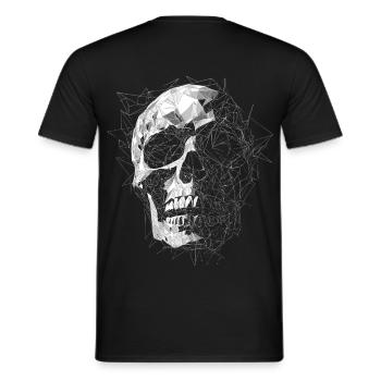 skulls Totenkopf schädel punk - Männer T-Shirt - Schwarz - Hinten - AI Model Male 178 light (178cm)