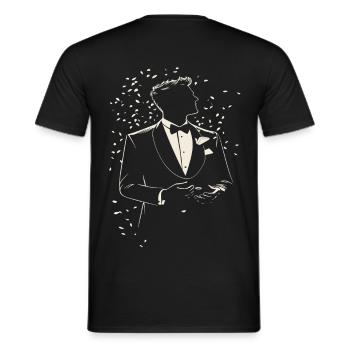 Marié Mariage Enterrement de vie de garçon Mariage Mari - T-shirt homme - noir - Dos - AI Model Male 178 light (178cm)