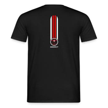 Ankerblut - Poopdeck Topplicht Matrosen Heck - Männer T-Shirt - Schwarz - Hinten - AI Model Male 178 light (178cm)